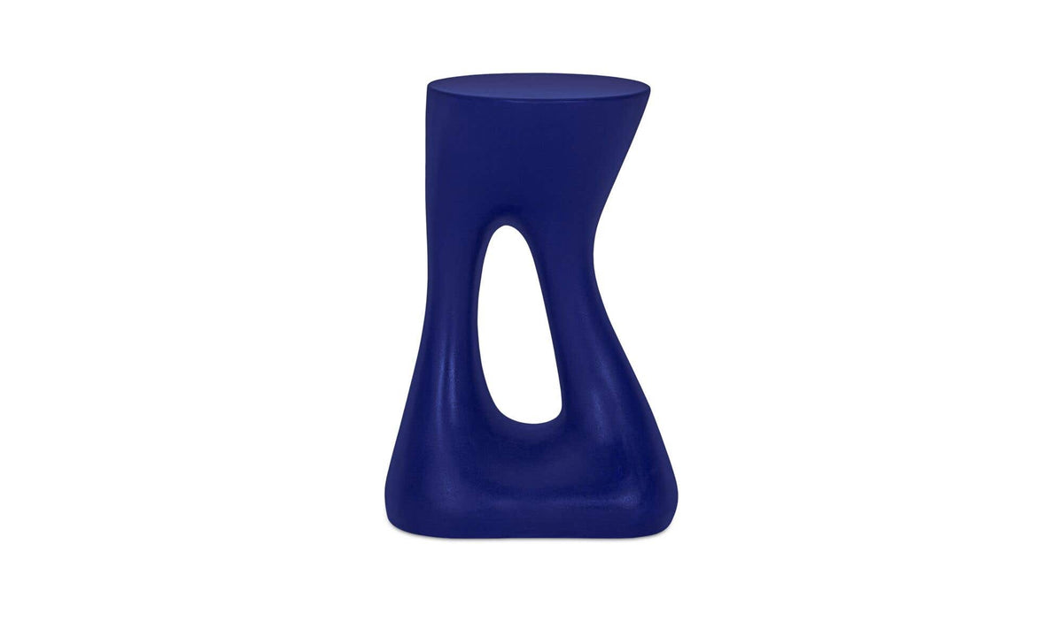 Rothko Tall Outdoor Side Table Blue by Moe's Home Collection - view 2