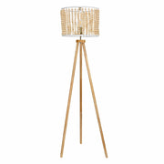 Brillo Floor Lamp | Natural Wood Tripod and Beaded Shade