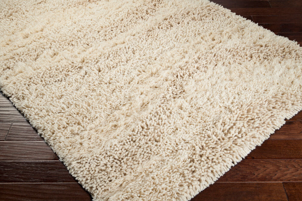 Berkley Cream Handmade Rug - corner
