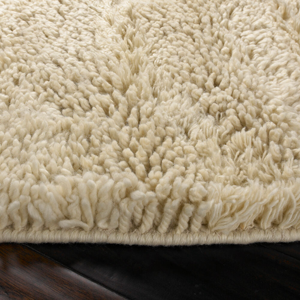 Berkley Cream Handmade Rug - texture