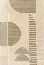 Brooklyn Cream/Taupe Handmade Rug - 2' x 3'