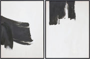 Brush Strokes Framed Art - 32"H x 24"W x 2"D, 32"H x 24"W x 2"D