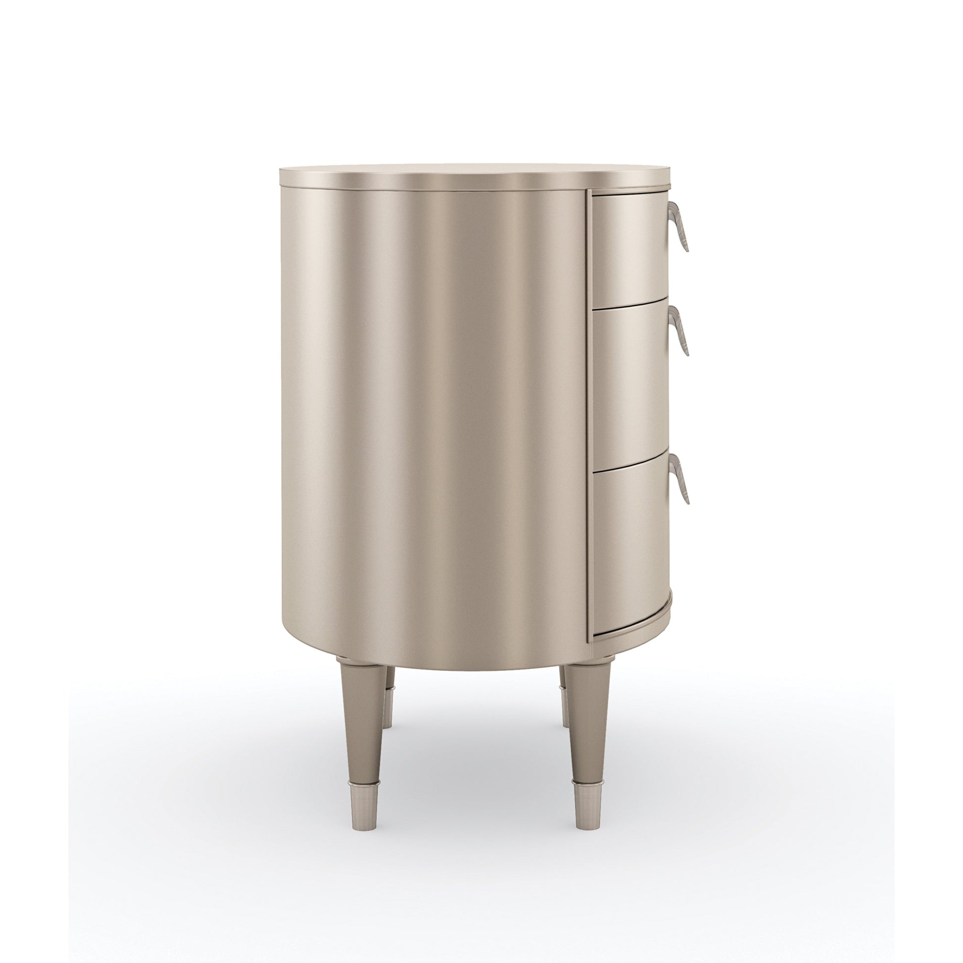 Bedside Beauty Soft Silver Paint Nightstand 24" by Caracole - view 4