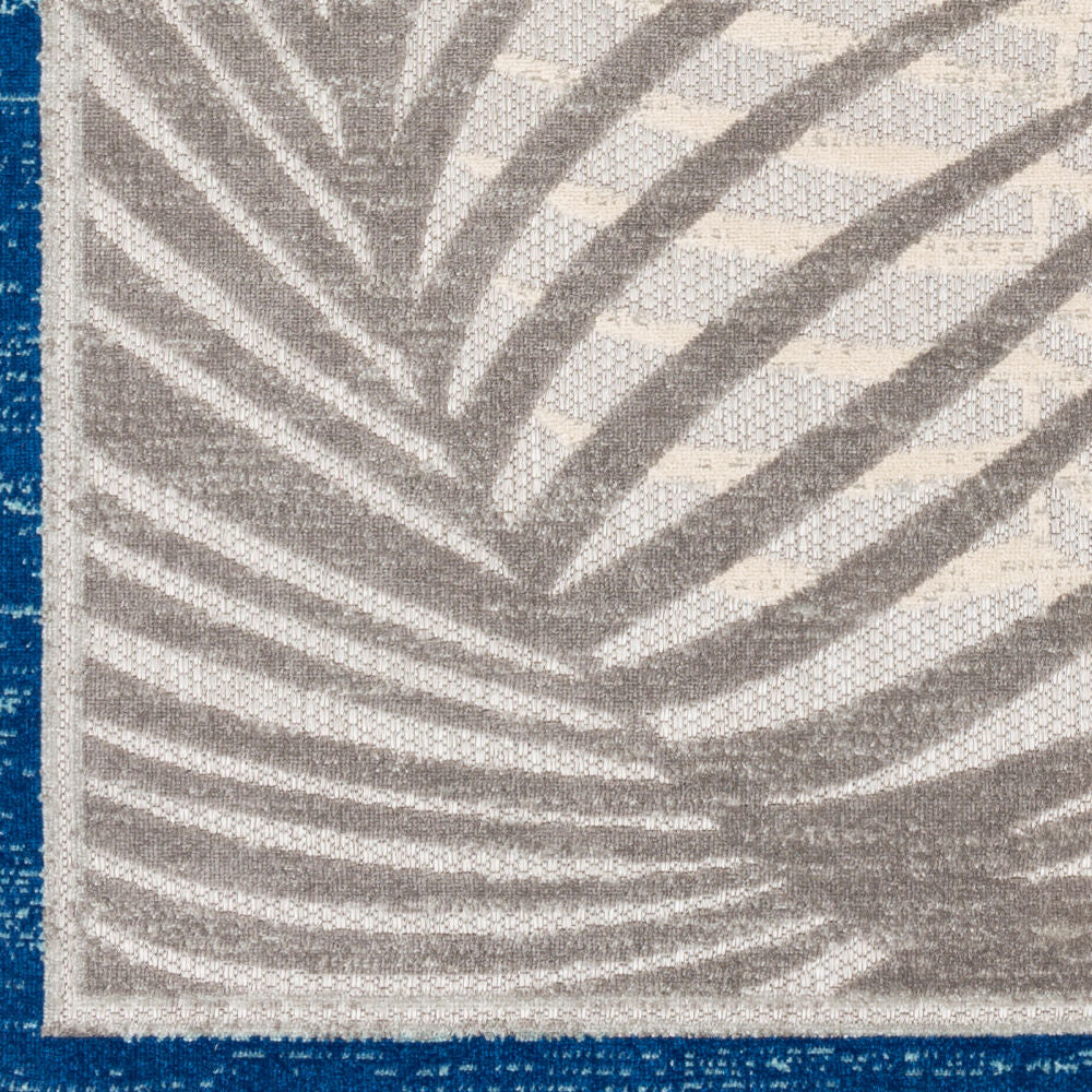 Big Sur Aqua/Medium Gray Machine Woven Rug - swatch