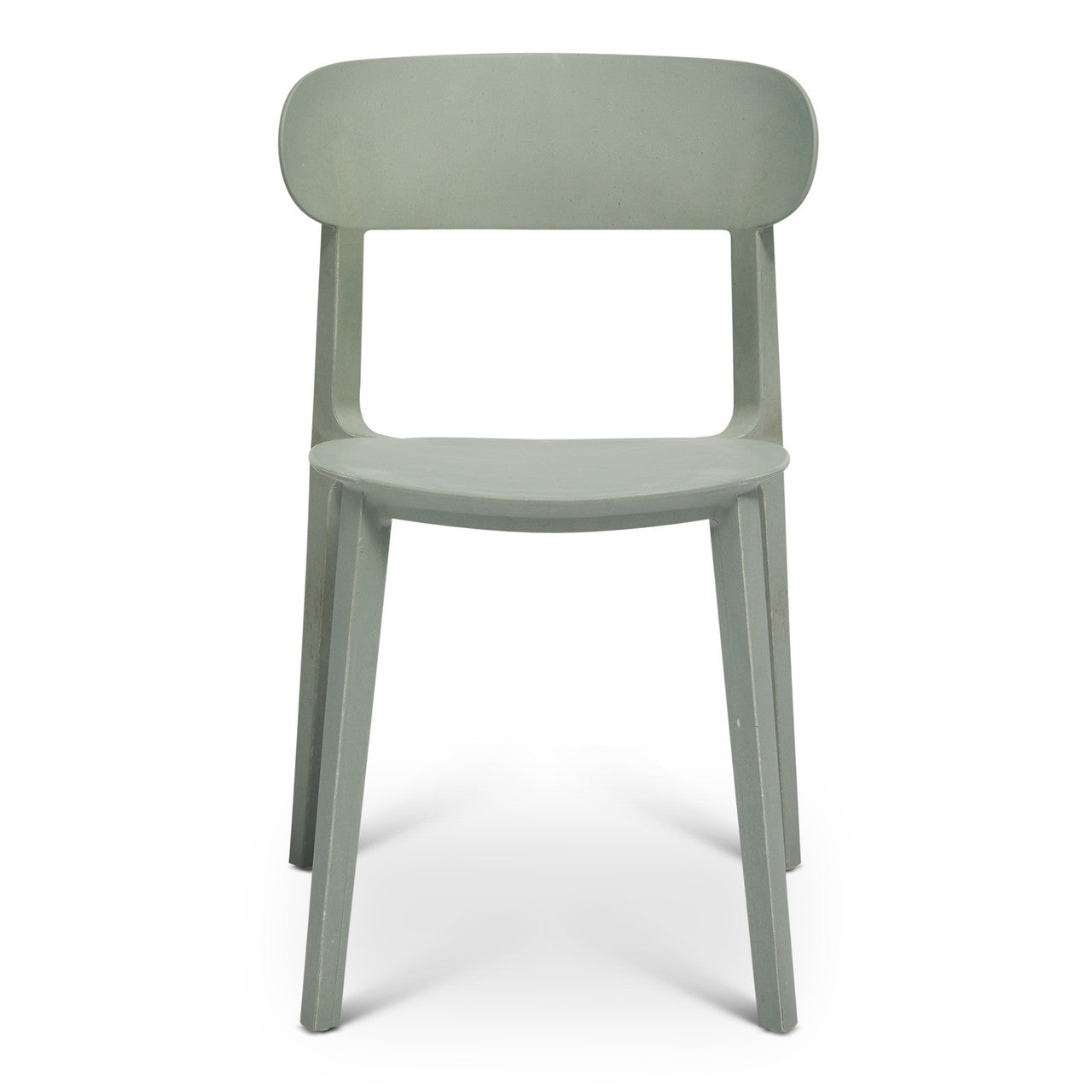 Metro - Spencer - Eco-Friendly Outdoor Stacking Chair - Set of 4 - Moss Grey