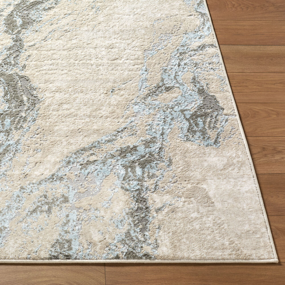 Amman Beige/Light Slate Machine Woven Rug BTA-2303 - front