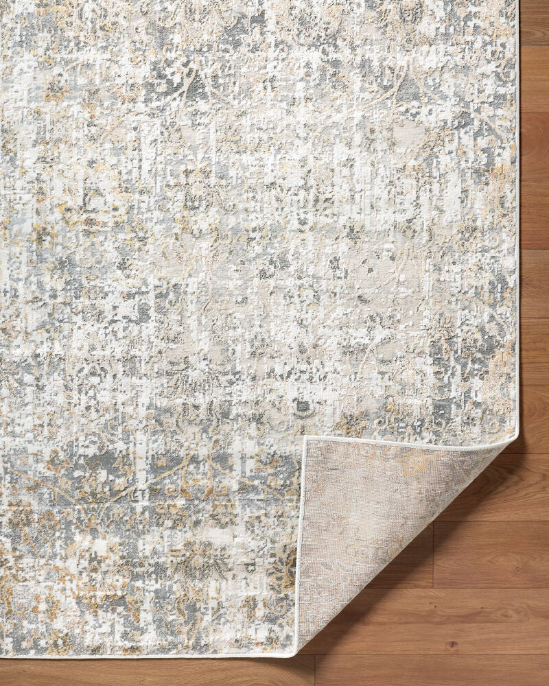 Amman Beige/Tan Machine Woven Rug BTA-2305 - fold