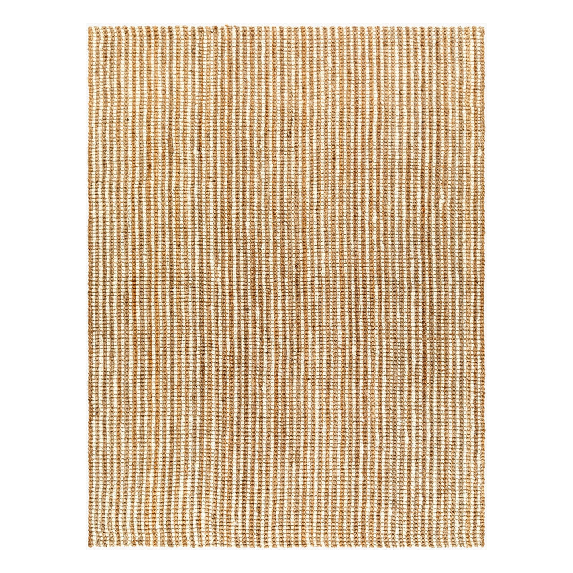 Boucle Beige/Tan Handmade Rug - 10' x 14'