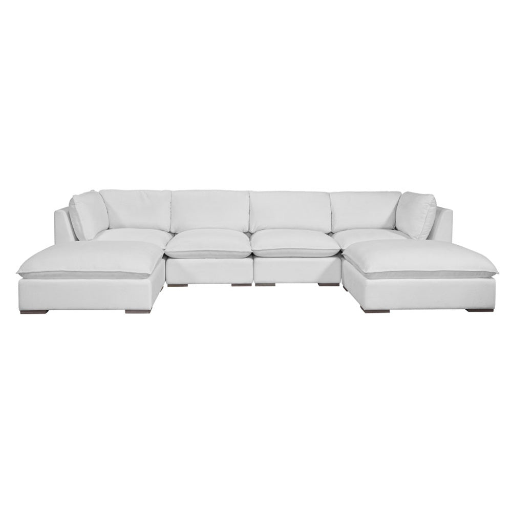 Burbank Ottoman In Chloe Ice (Performance Fabric)