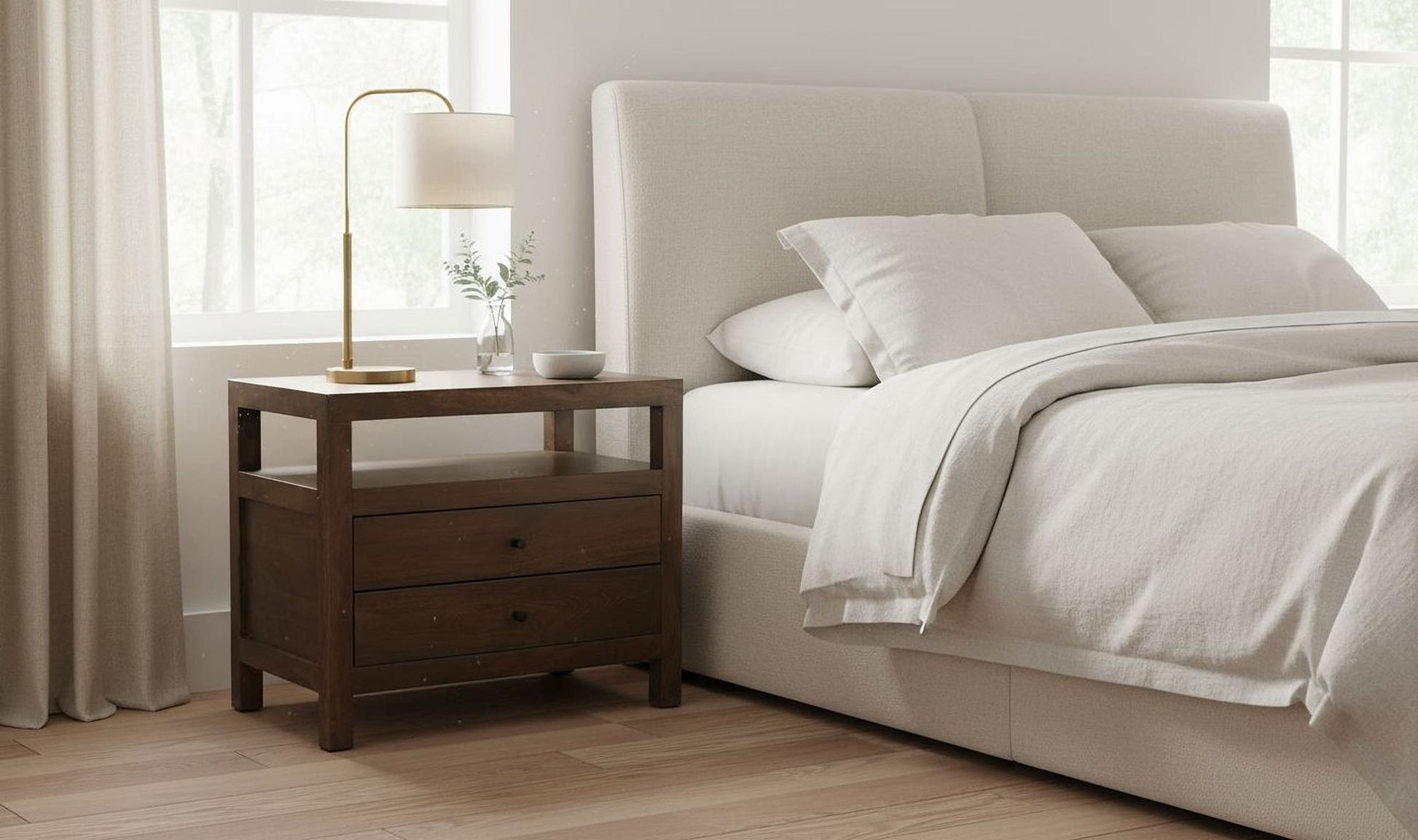 Windsor Nightstand Dark Brown by Moe's Home Collection - view 5