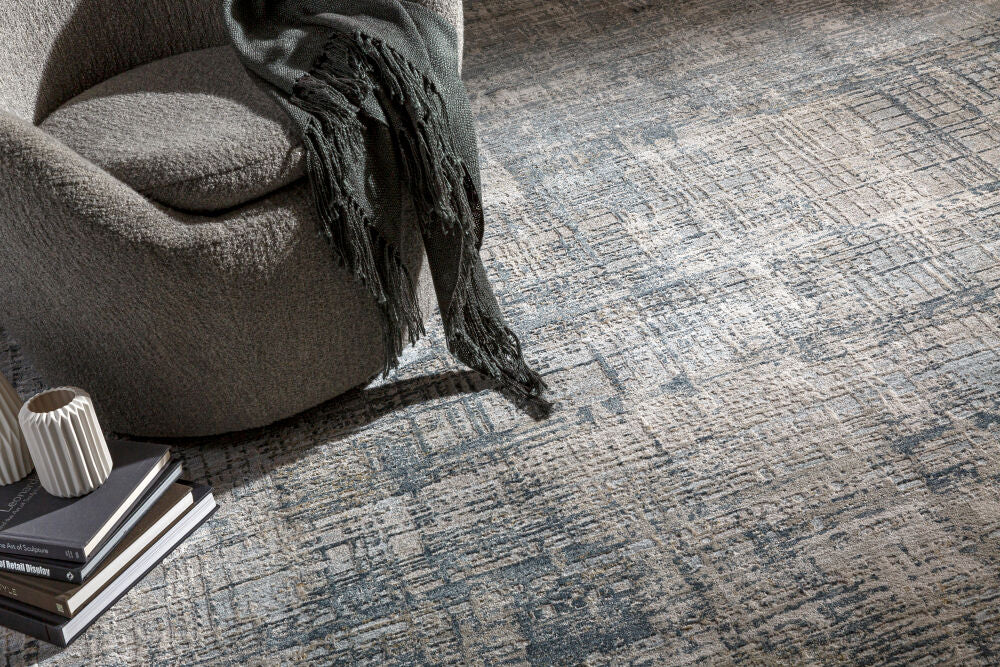 Brunswick Dusty Sage/White Machine Woven Rug BWK-2300 - styleshot