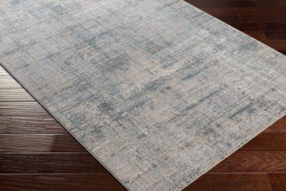 Brunswick Dusty Sage/White Machine Woven Rug BWK-2301 - corner