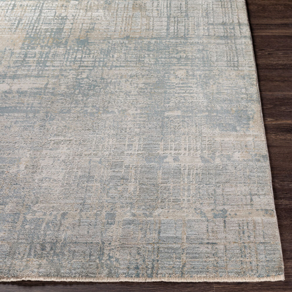 Brunswick Dusty Sage/White Machine Woven Rug BWK-2301 - front