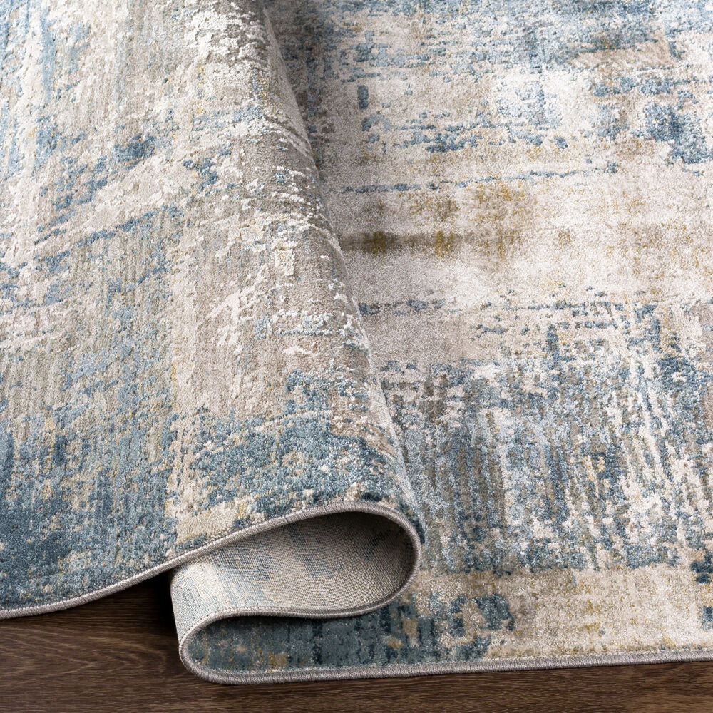 Brunswick Dusty Sage/Teal Machine Woven Rug BWK-2302 - fold