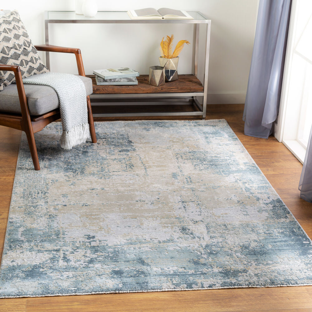 Brunswick Dusty Sage/Teal Machine Woven Rug BWK-2302 - roomscene