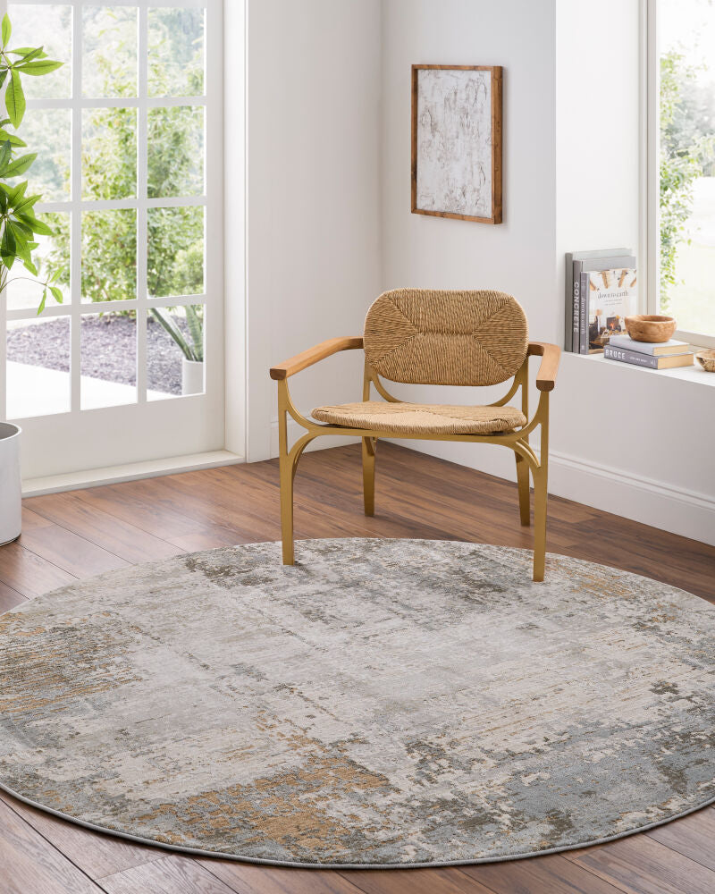 Brunswick Charcoal/White Machine Woven Rug BWK-2303 - roomscene