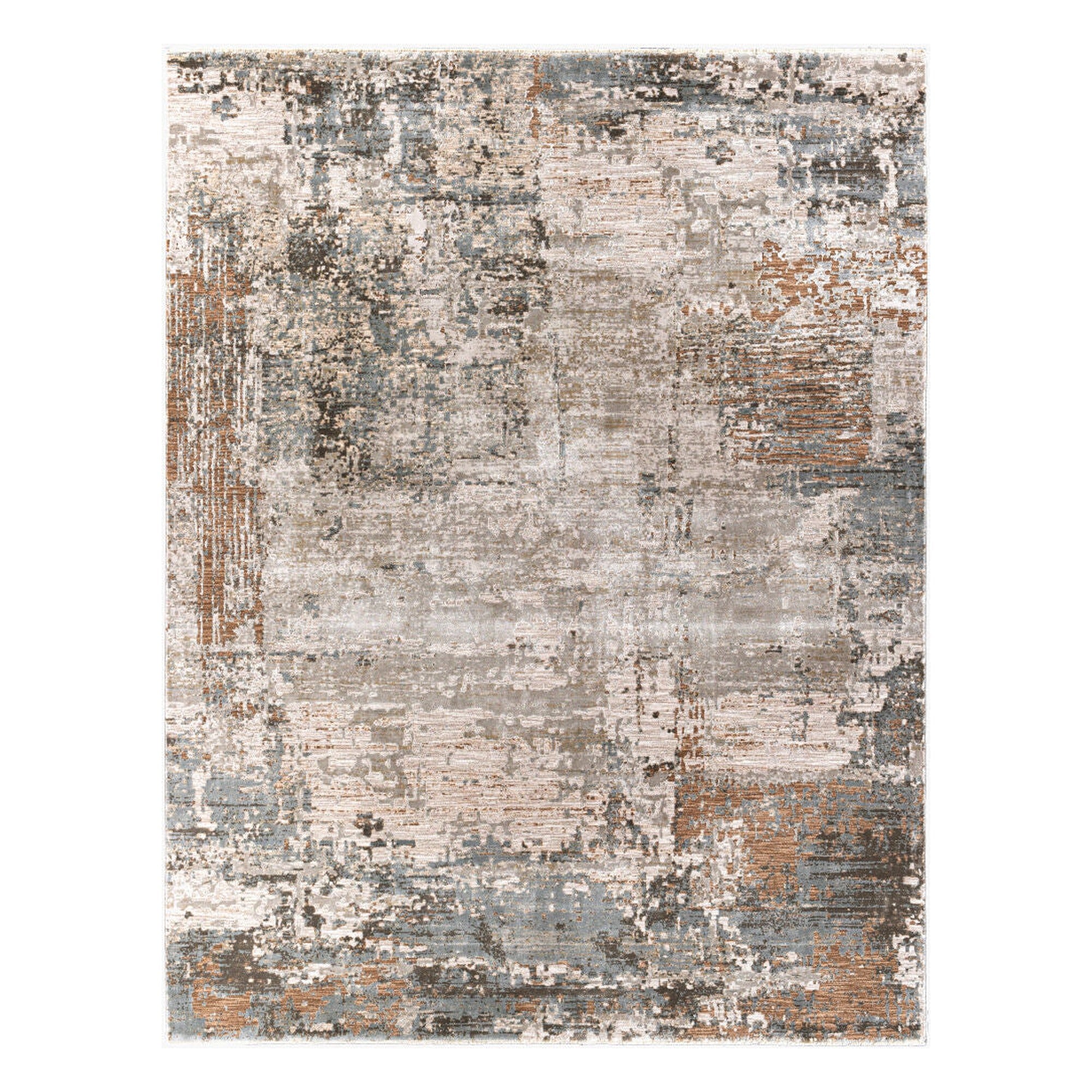 Brunswick Charcoal/White Machine Woven Rug BWK-2303 - 2'7" x 10'