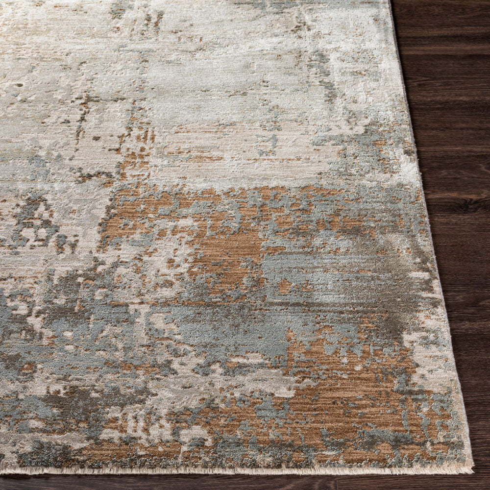 Brunswick Charcoal/White Machine Woven Rug BWK-2303 - front