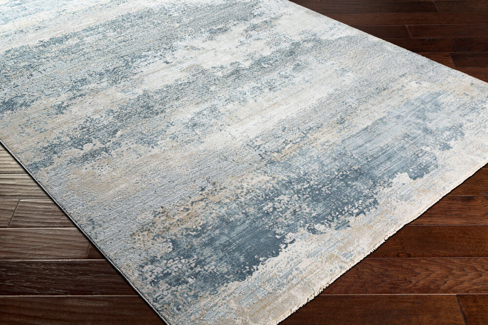 Brunswick Dusty Sage/White Machine Woven Rug BWK-2304 - corner