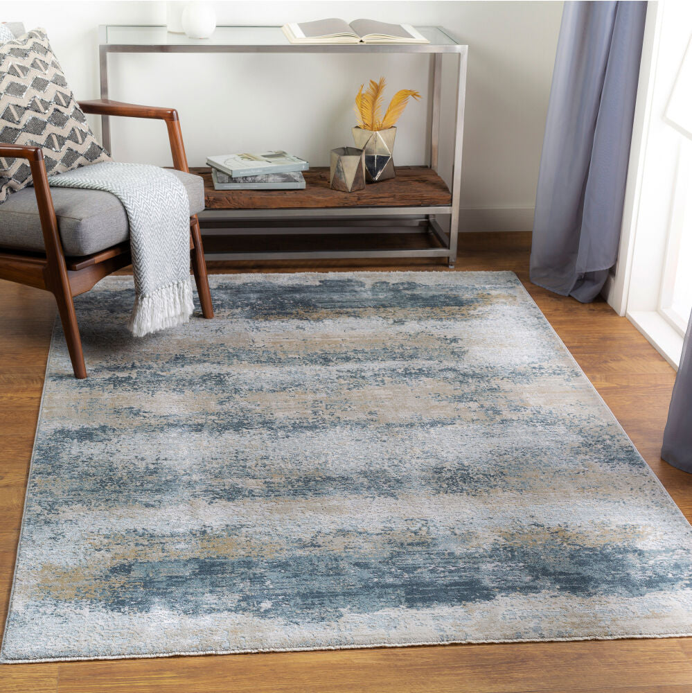 Brunswick Dusty Sage/White Machine Woven Rug BWK-2304 - roomscene