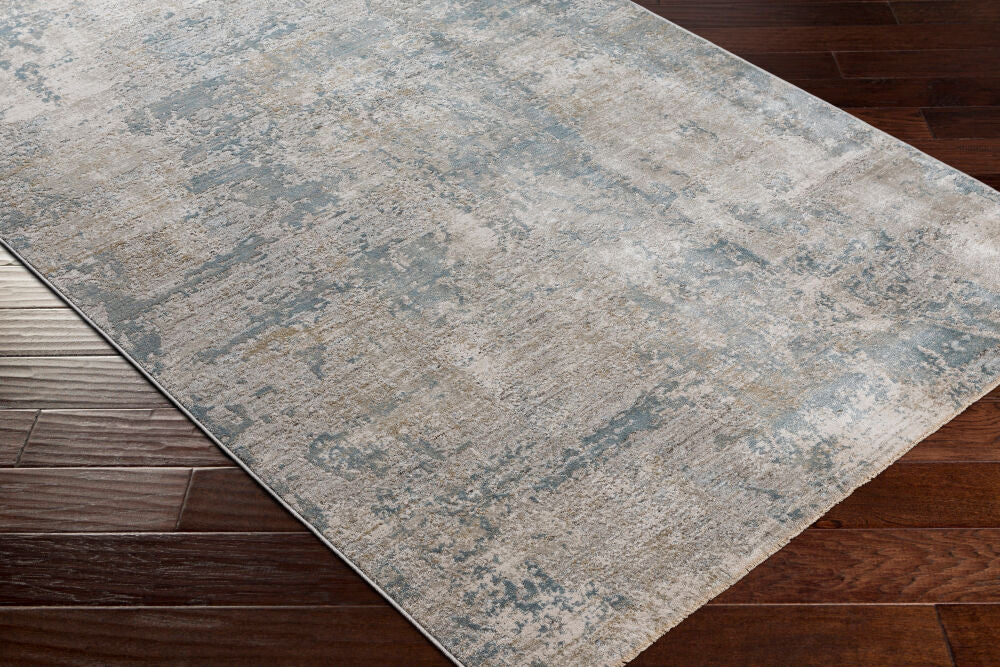 Brunswick Dusty Sage/White Machine Woven Rug BWK-2307 - corner