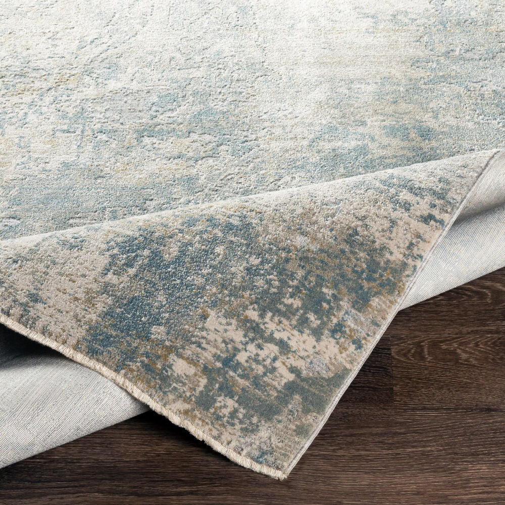 Brunswick Dusty Sage/White Machine Woven Rug BWK-2307 - fold