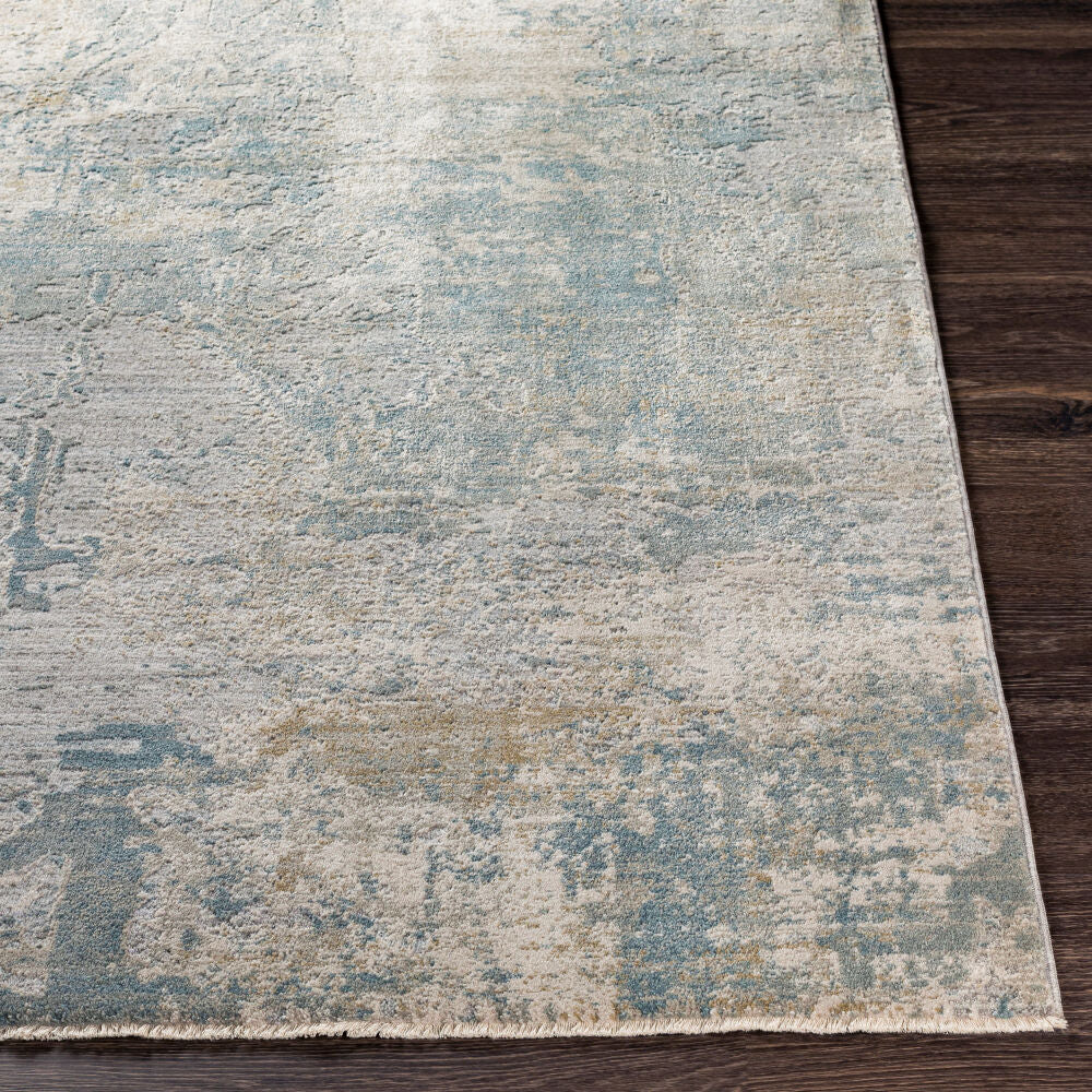 Brunswick Dusty Sage/White Machine Woven Rug BWK-2307 - front