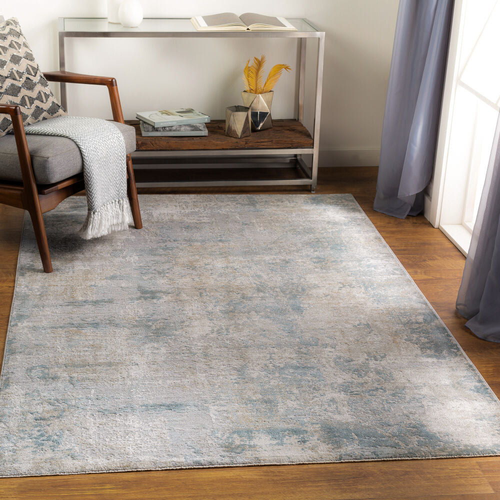 Brunswick Dusty Sage/White Machine Woven Rug BWK-2307 - roomscene