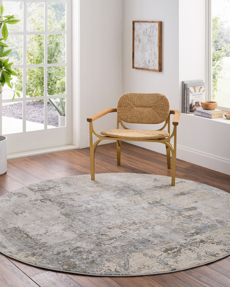 Brunswick Charcoal/White Machine Woven Rug BWK-2308 - roomscene