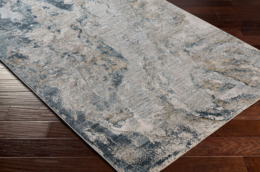 Brunswick Dusty Sage/White Machine Woven Rug BWK-2309 - corner