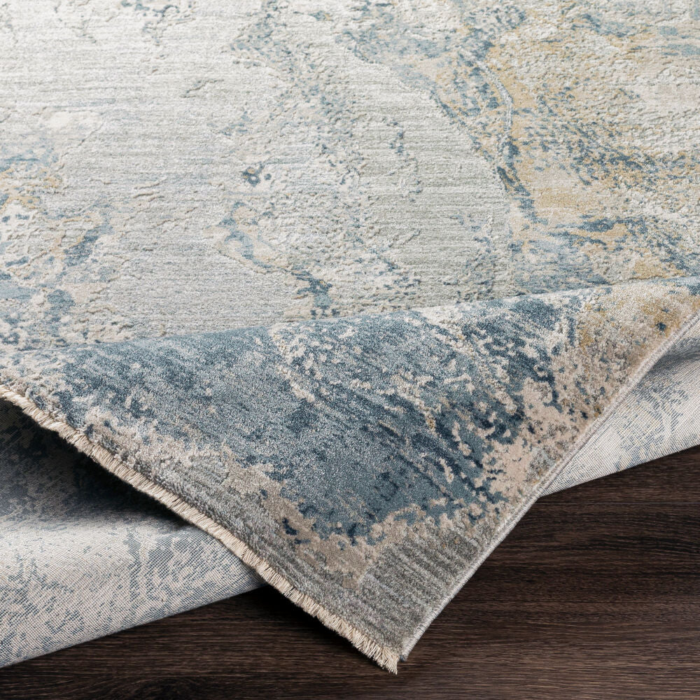 Brunswick Dusty Sage/White Machine Woven Rug BWK-2309 - fold