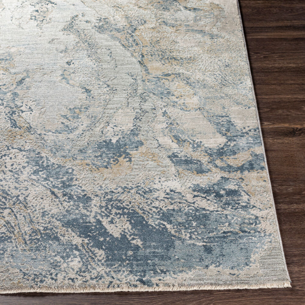 Brunswick Dusty Sage/White Machine Woven Rug BWK-2309 - front