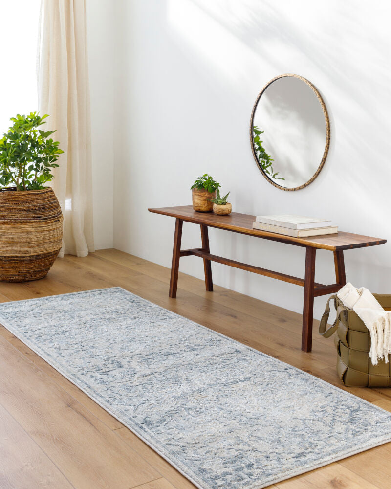 Brunswick Deep Teal/Taupe Machine Woven Rug BWK-2310 - roomscene