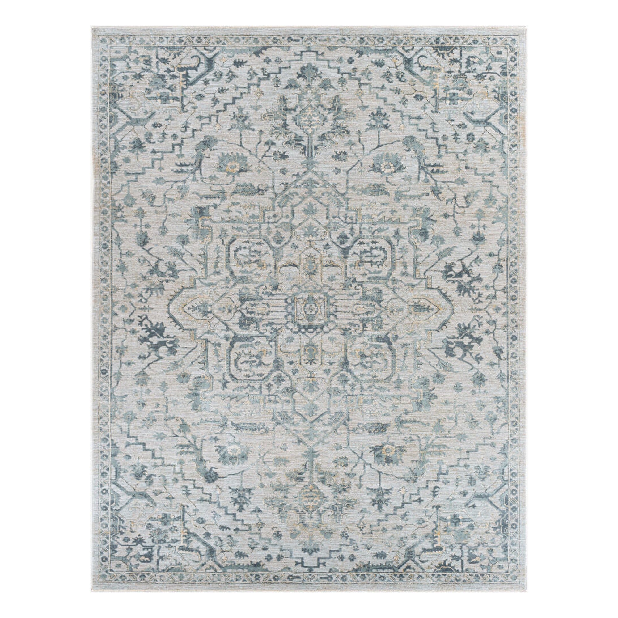 Brunswick Deep Teal/Taupe Machine Woven Rug BWK-2310 - 2'7" x 10'