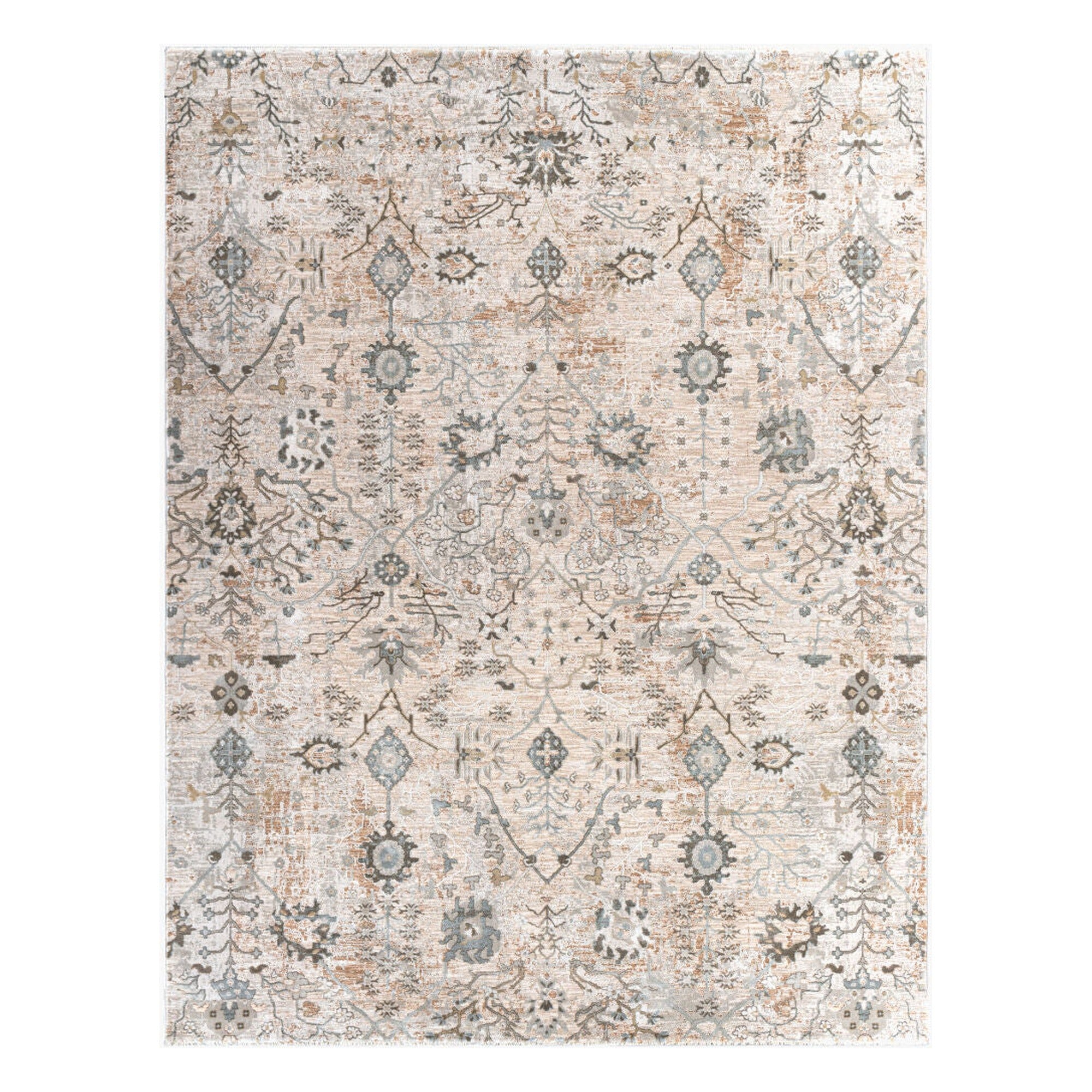 Brunswick Deep Teal/Taupe Machine Woven Rug BWK-2311 - 2'7" x 10'