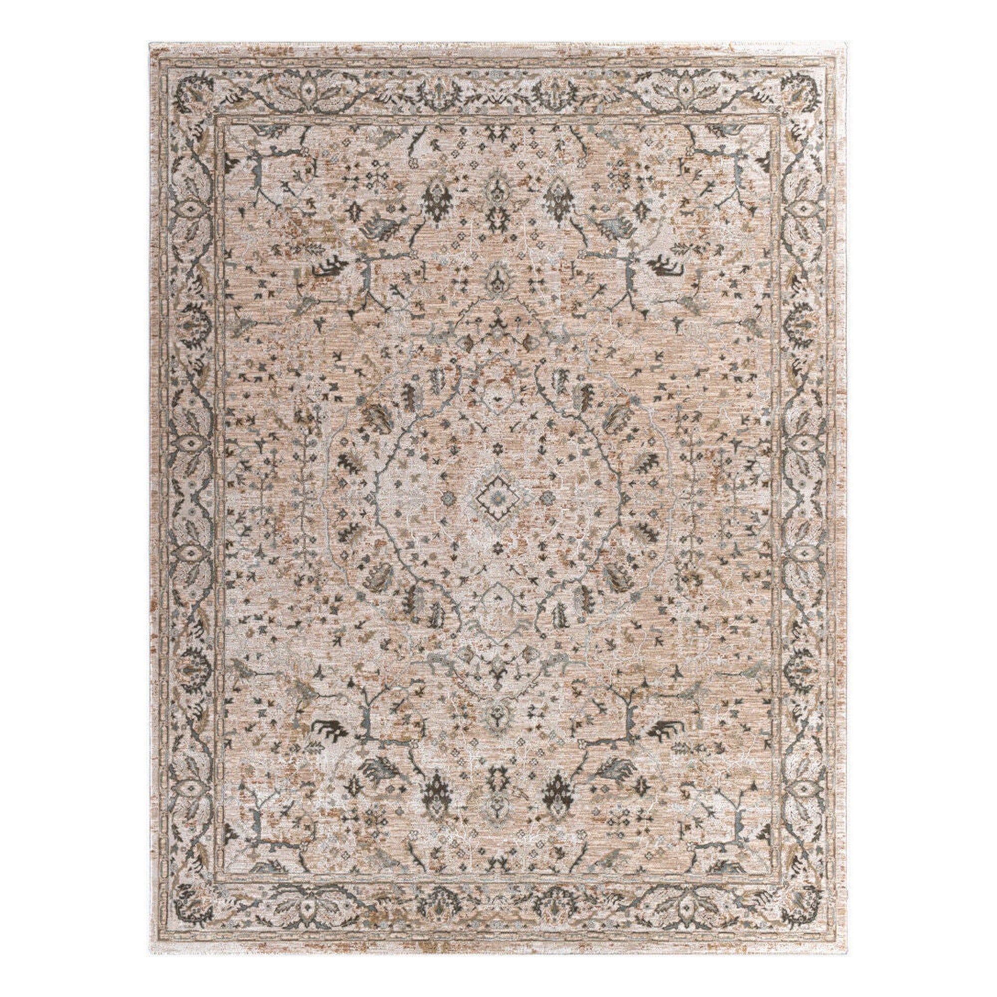 Brunswick Deep Teal/Taupe Machine Woven Rug BWK-2312 - 2'7" x 10'