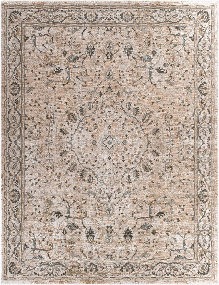 Brunswick Deep Teal/Taupe Machine Woven Rug BWK-2312 - 2'7" x 10'