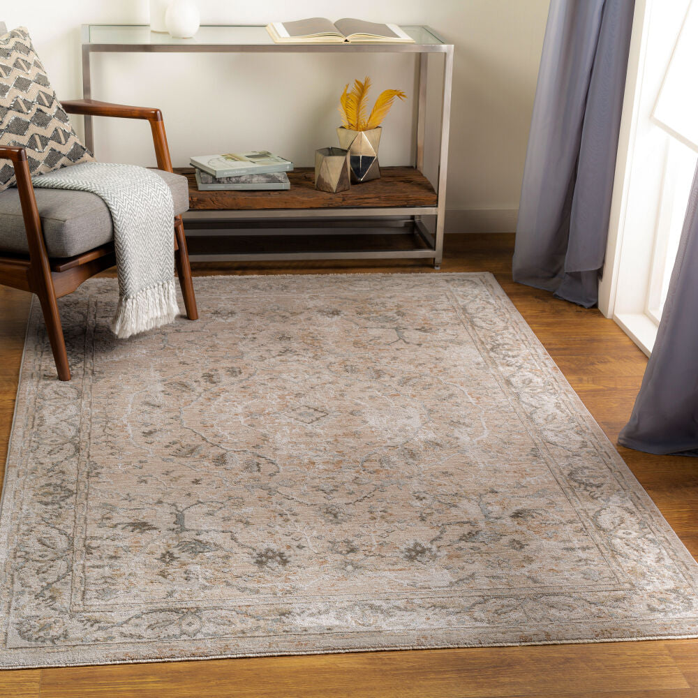 Brunswick Deep Teal/Taupe Machine Woven Rug BWK-2312 - roomscene