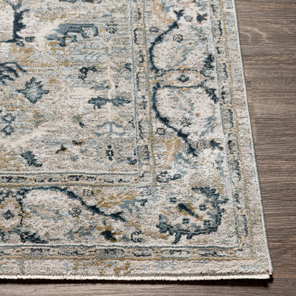 Brunswick Deep Teal/Taupe Machine Woven Rug BWK-2314 - front