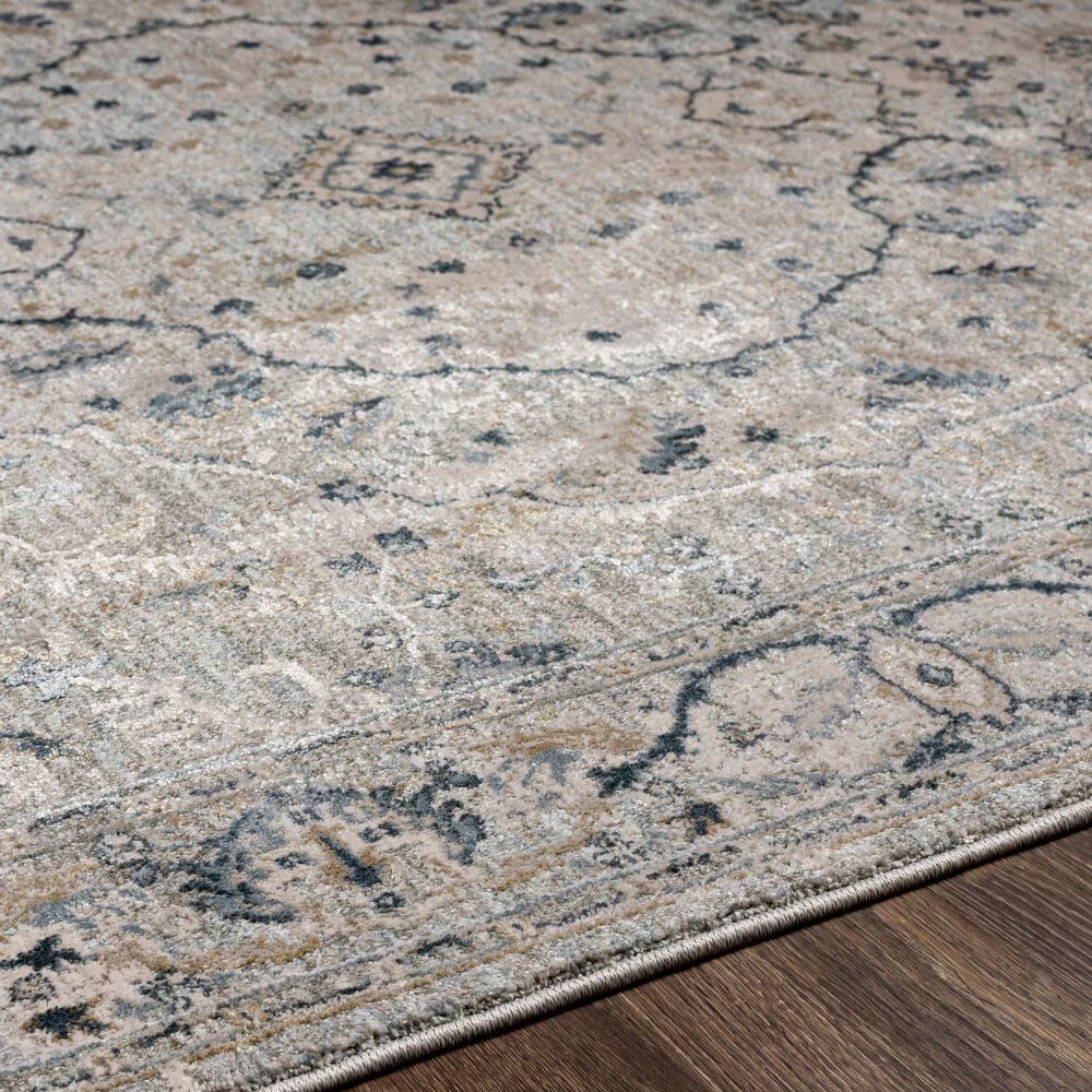 Brunswick Deep Teal/Taupe Machine Woven Rug BWK-2314 - texture