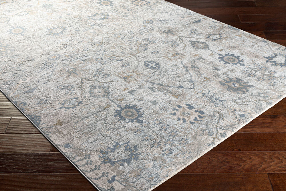 Brunswick Dusty Sage/Taupe Machine Woven Rug - corner