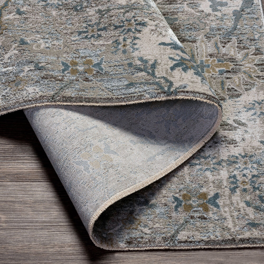 Brunswick Dusty Sage/Taupe Machine Woven Rug - fold
