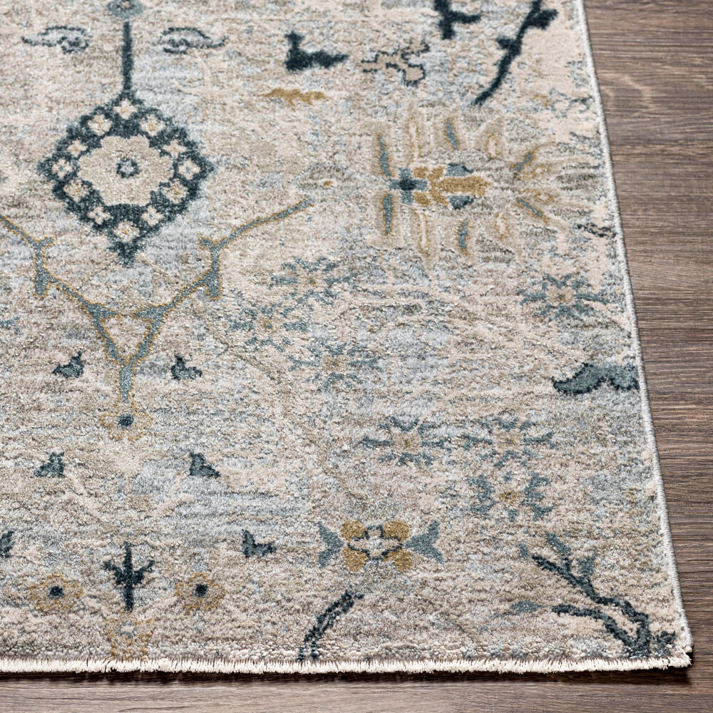 Brunswick Deep Teal/Taupe Machine Woven Rug BWK-2316 - front