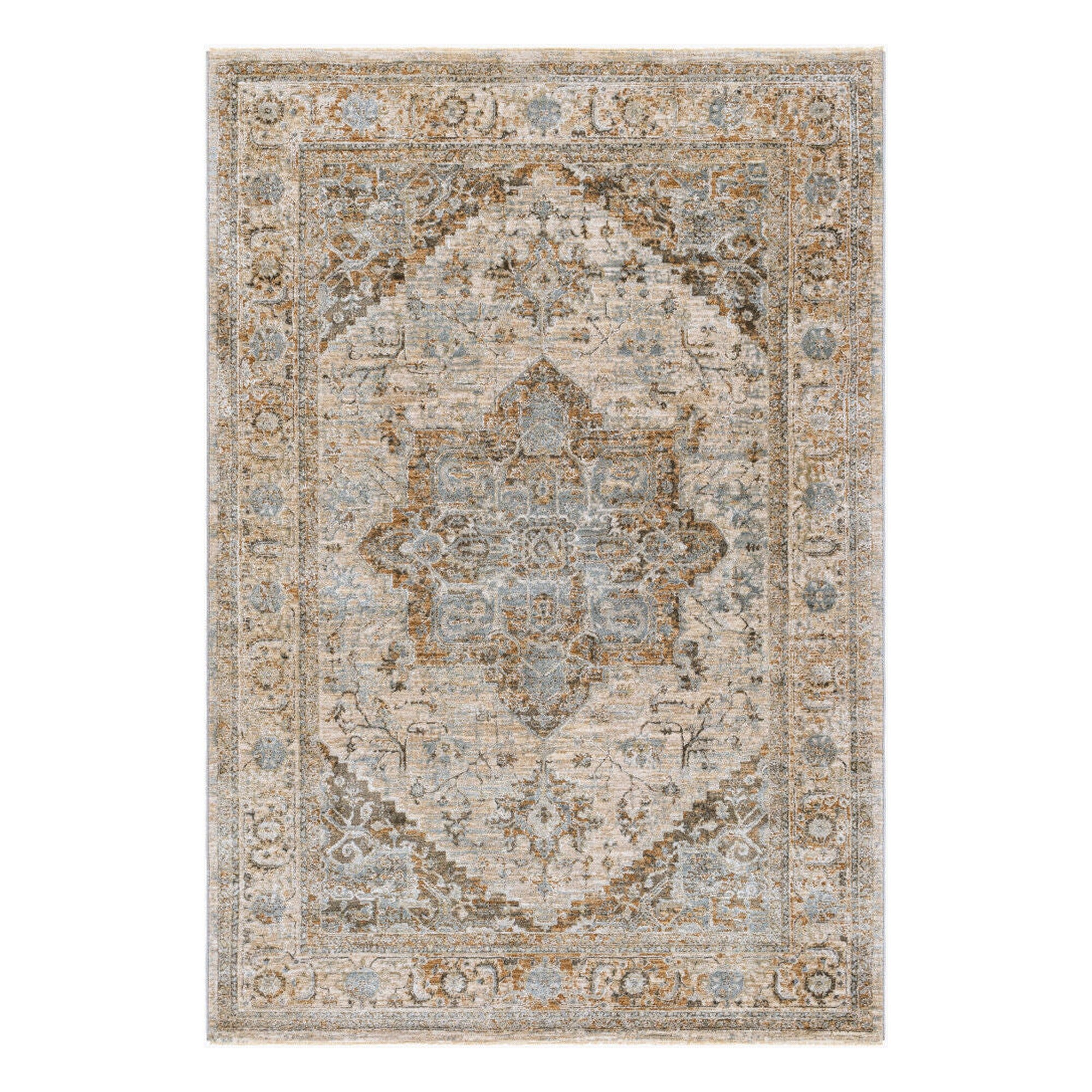Brunswick Charcoal/White Machine Woven Rug BWK-2318 - 2'7" x 10'