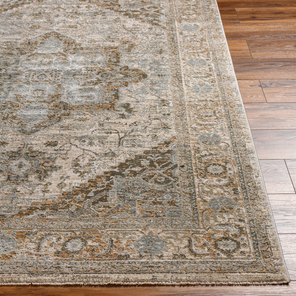 Brunswick Charcoal/White Machine Woven Rug BWK-2318 - front