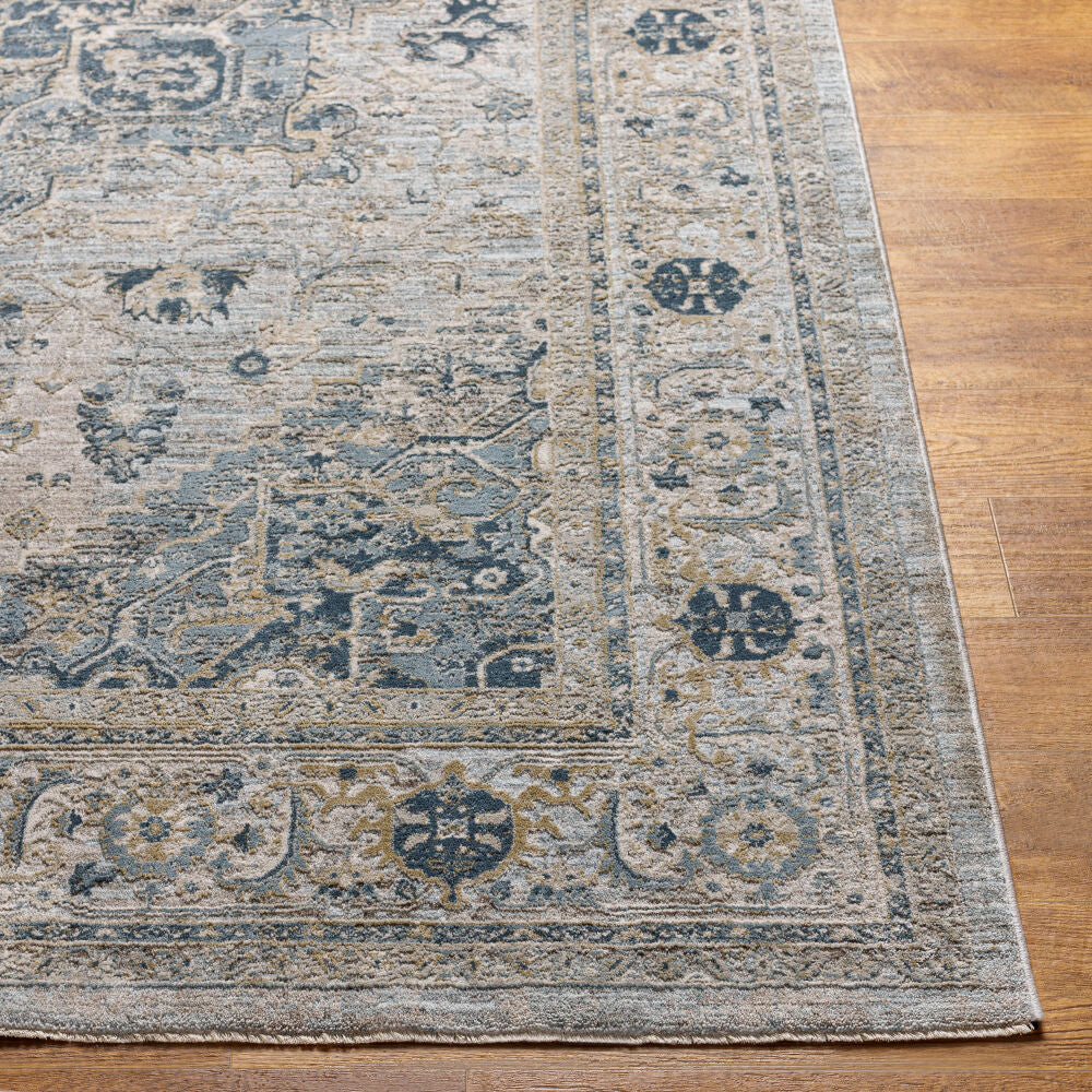 Brunswick Dusty Sage/White Machine Woven Rug BWK-2319 - front