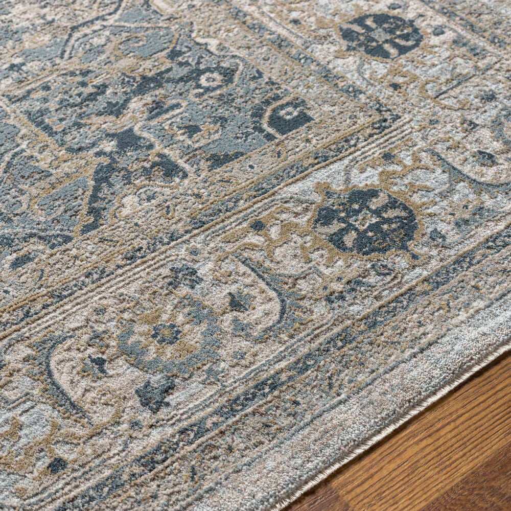 Brunswick Dusty Sage/White Machine Woven Rug BWK-2319 - texture