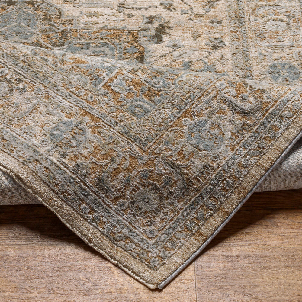 Brunswick Charcoal/White Machine Woven Rug BWK-2320 - fold