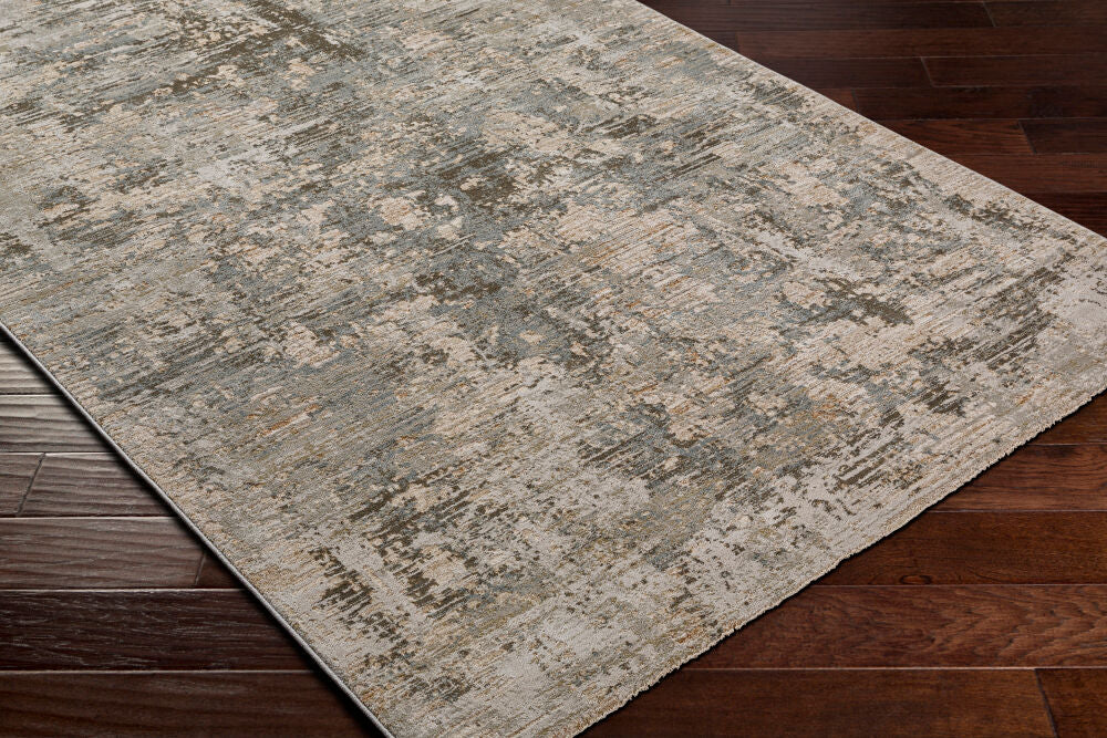 Brunswick Charcoal/White Machine Woven Rug BWK-2321 - corner