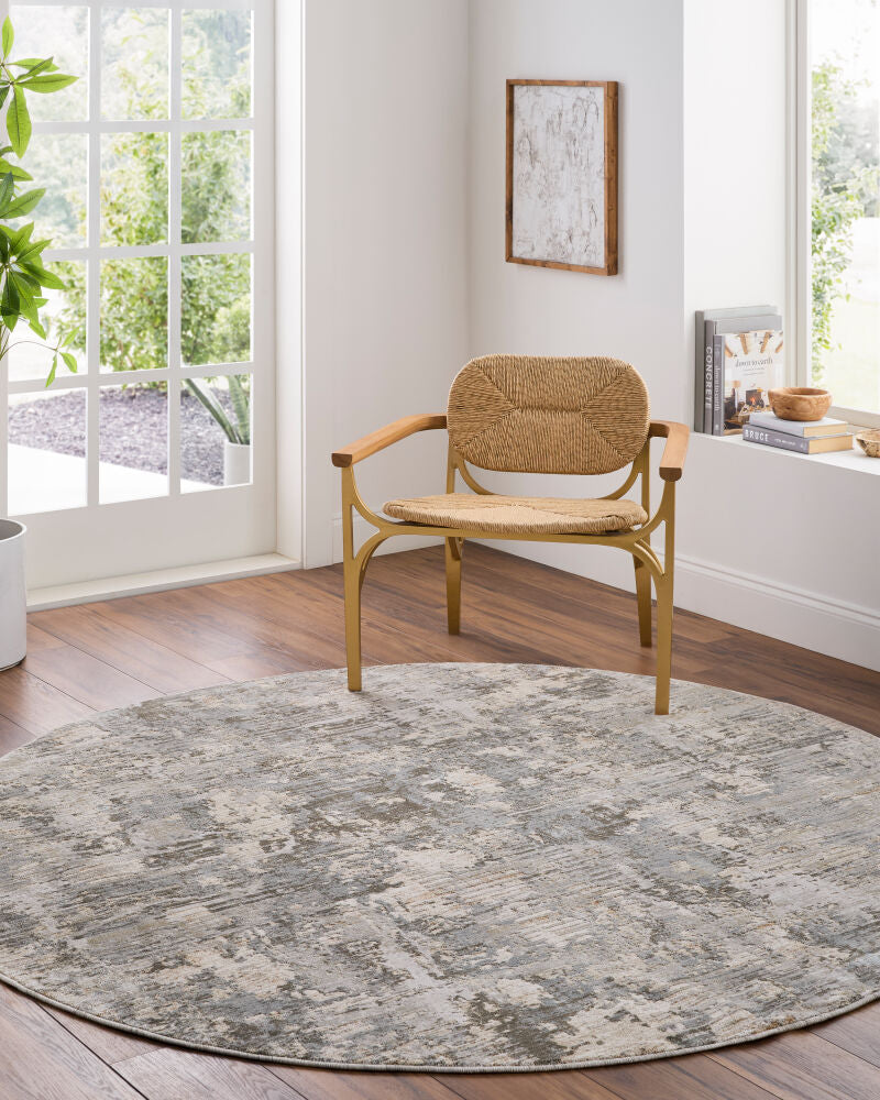 Brunswick Charcoal/White Machine Woven Rug BWK-2321 - roomscene